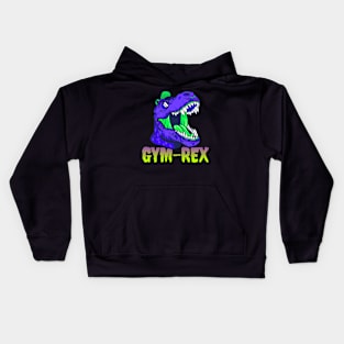 Funny gym workout motivation design Kids Hoodie